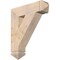 Ekena Millwork Traditional Arts & Crafts Smooth Bracket, Douglas Fir, 5 1/2"W x 24"D x 28"H BKT06X24X28TRA03SDF - alternate 1